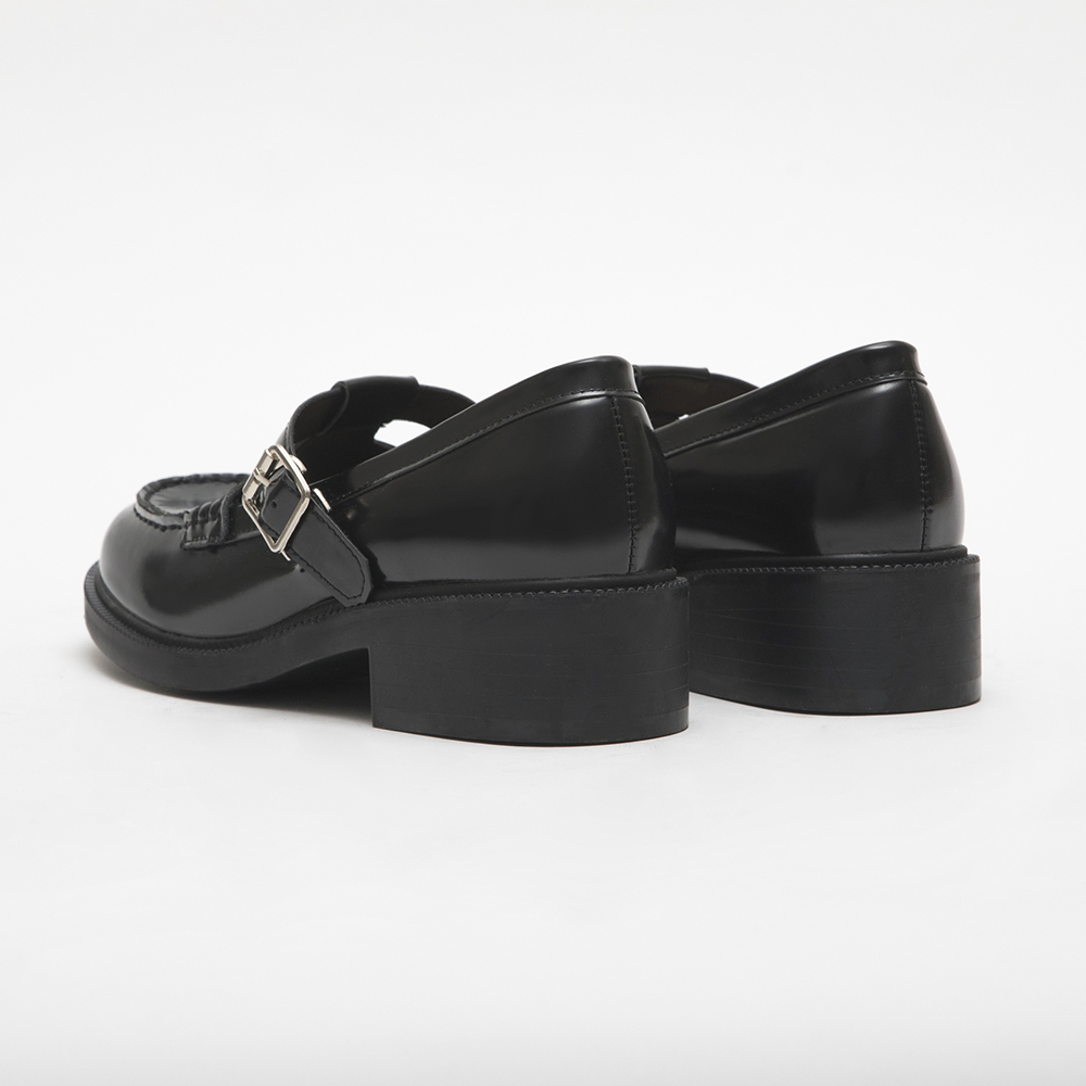 Vintage T-Bar Buckle Mary Jane Shoes Black