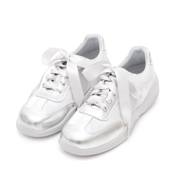 Comfy Ballet-Inspired Casual Shoes Silver