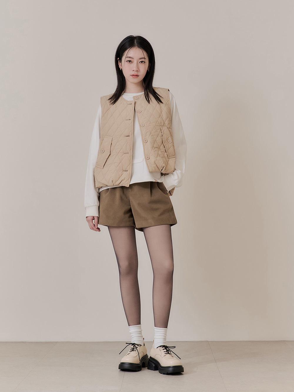 4D光腿神器黑透膚雙層絲襪 厚絨黑