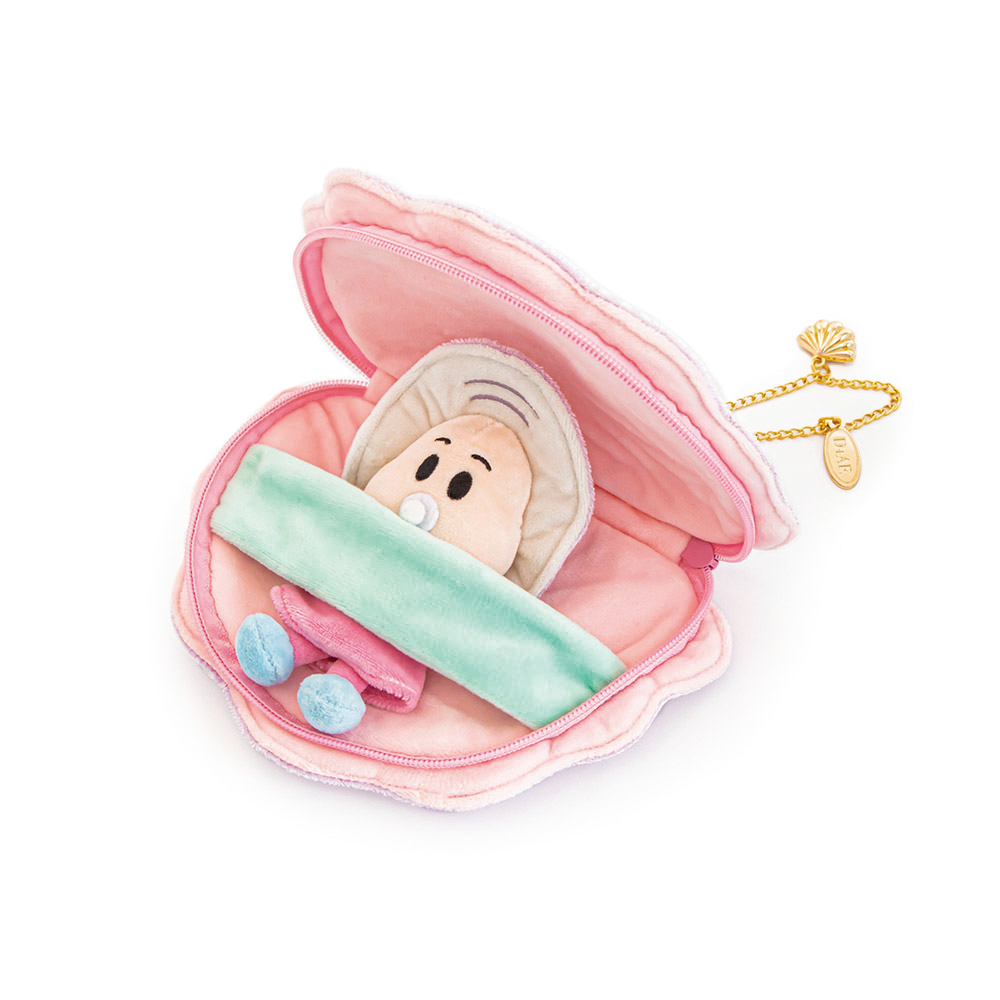 【Disney】牡蠣寶寶貝殼吊飾奶嘴款 紫