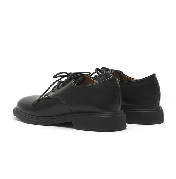 Soft Lace-Up Derby Shoes Black