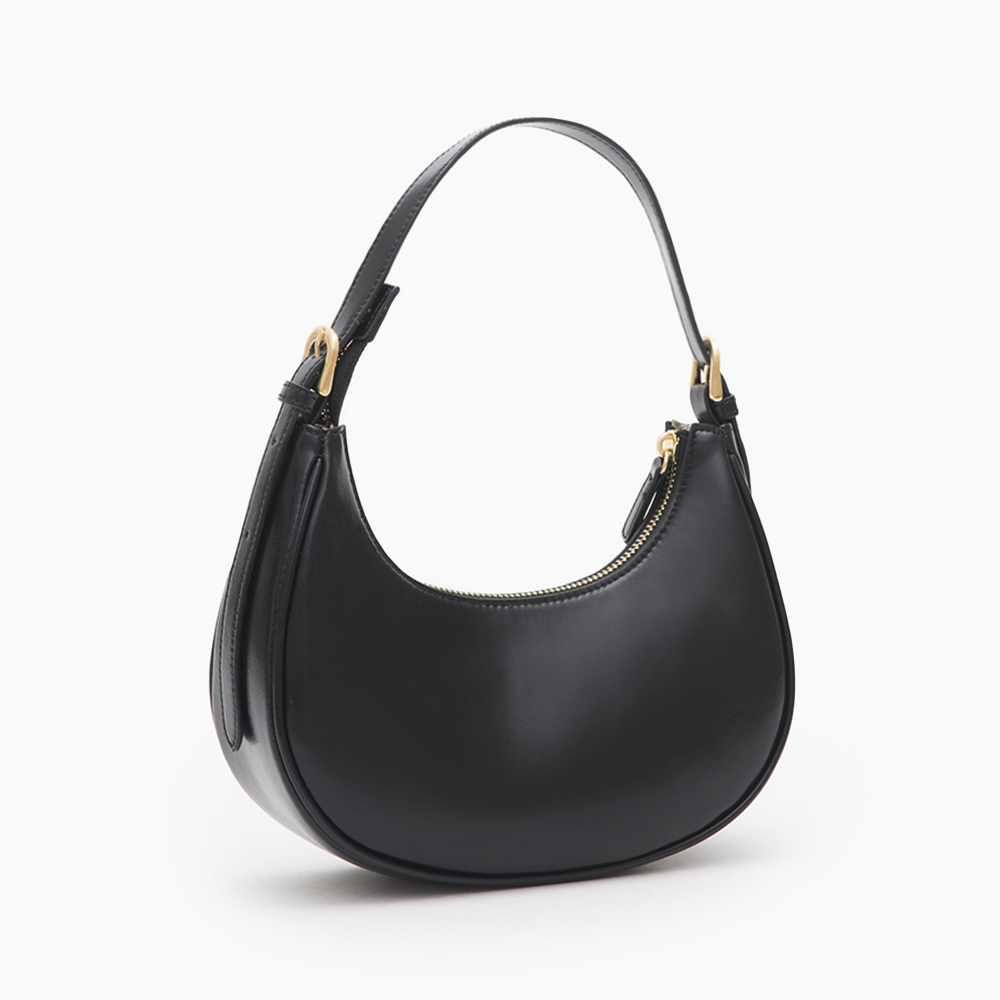 Two-Way Half-Moon Bag Black