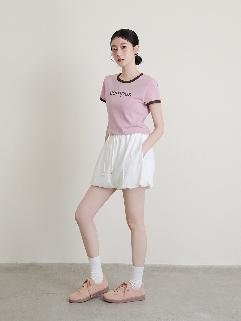 進化版2.0雙色鞋帶真皮德訓鞋 粉色