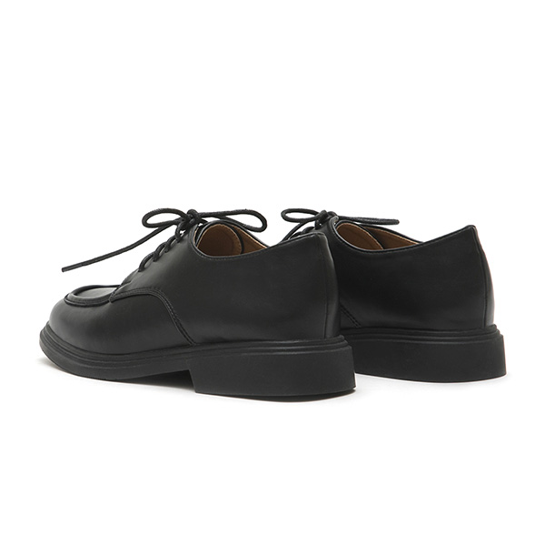 Soft Lace-Up Derby Shoes Black