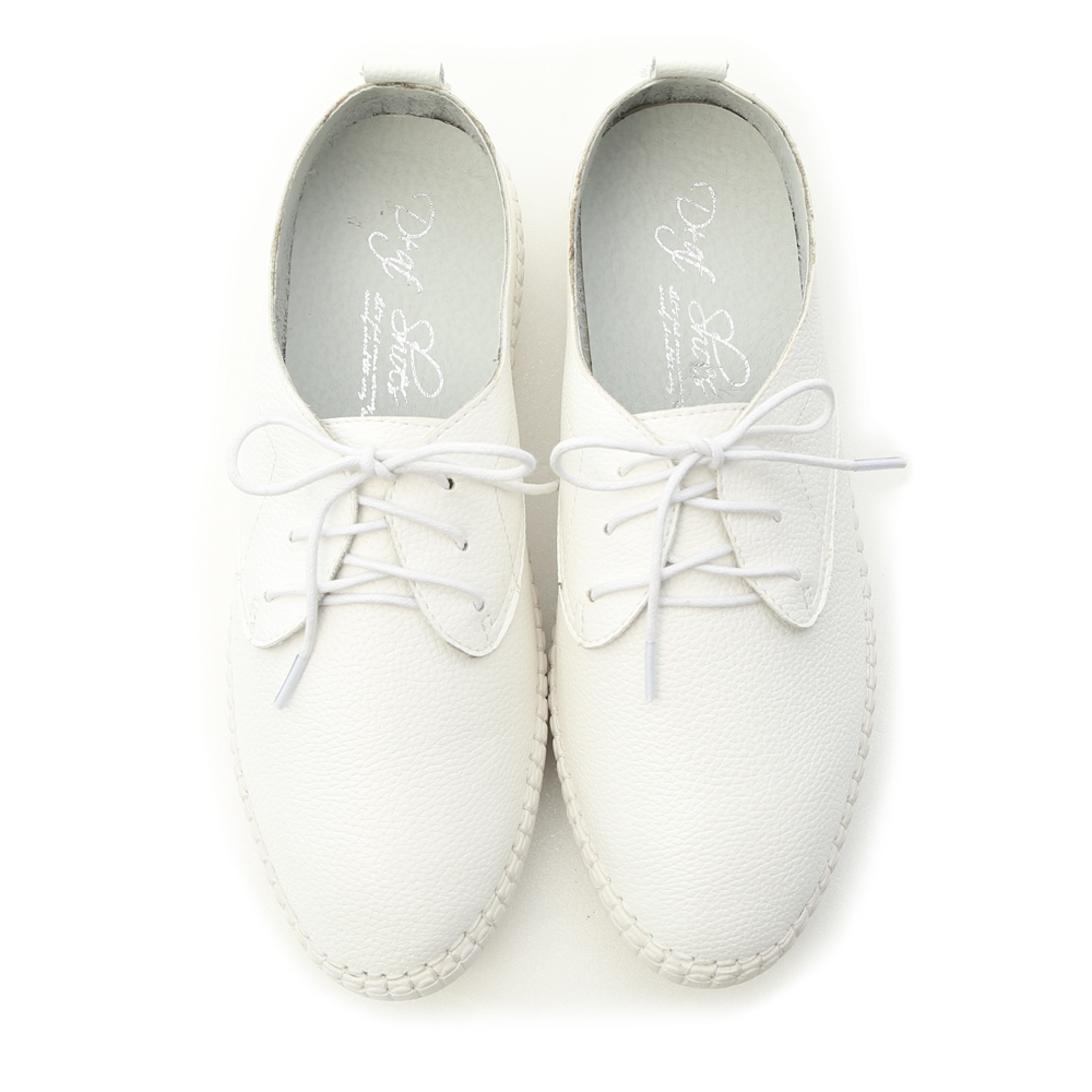 Extreme Soft Stitching Casual Oxfords White