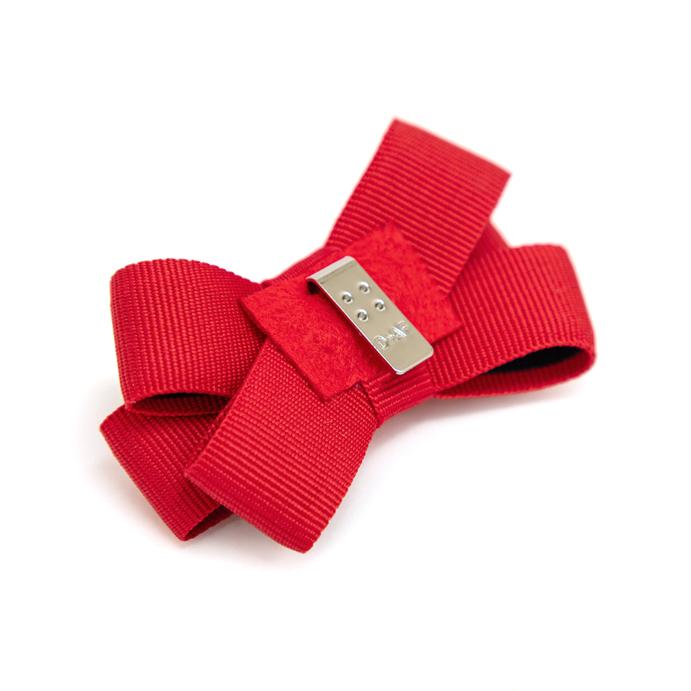 蝴蝶結活動夾 熱戀紅