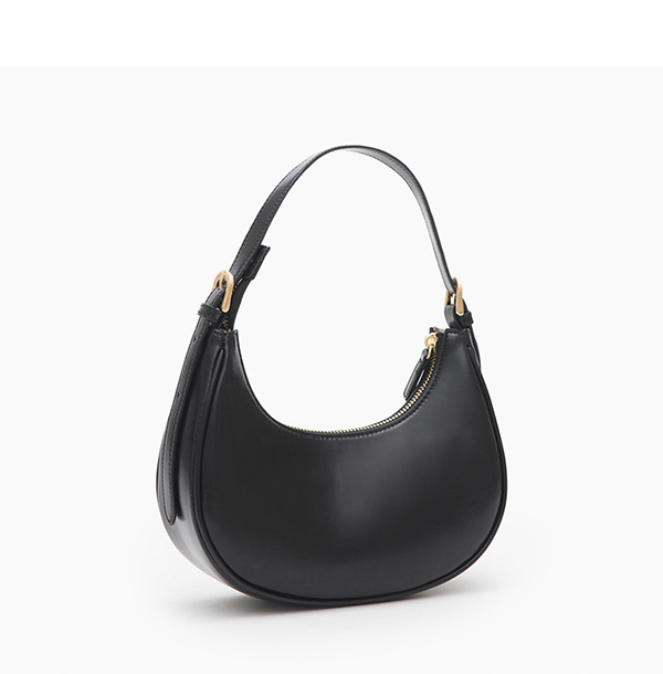 Two-Way Half-Moon Bag Black