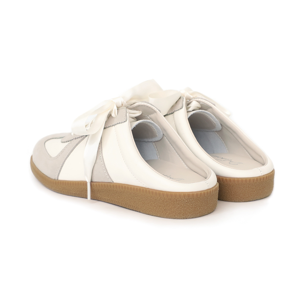 懶人福音軟Q彈德訓穆勒鞋 米灰