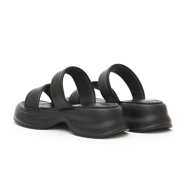 Airy Comfy Double-Strap Lightweight Sandals Black