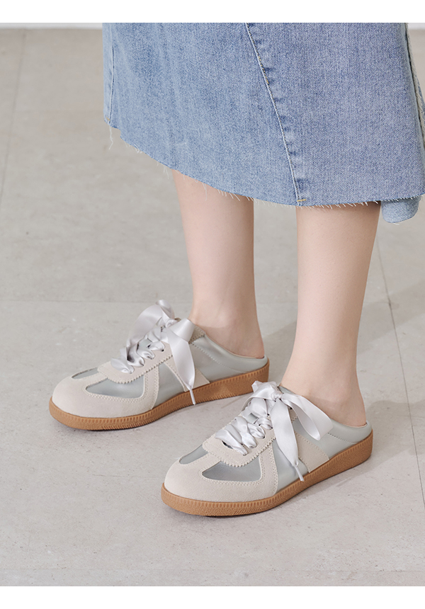 懶人福音軟Q彈德訓穆勒鞋 銀