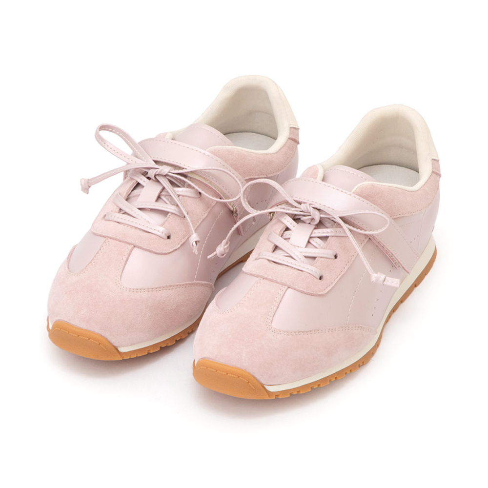 粉彩系列OK繃貼真皮休閒鞋 粉色