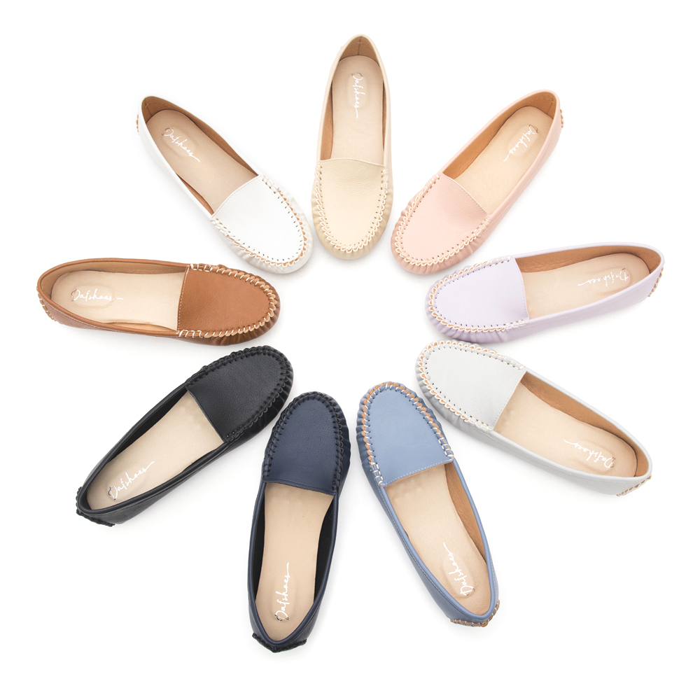 舒適首選．MIT素面莫卡辛豆豆鞋 時尚黑