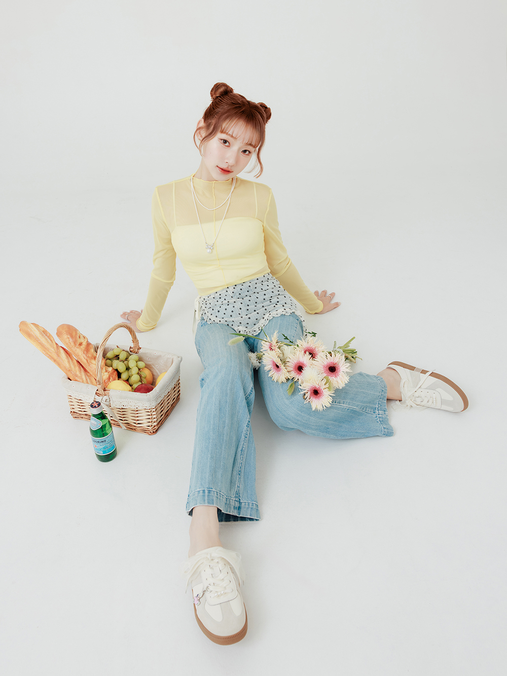 【Disney】牡蠣寶寶真皮德訓穆勒鞋 香草米