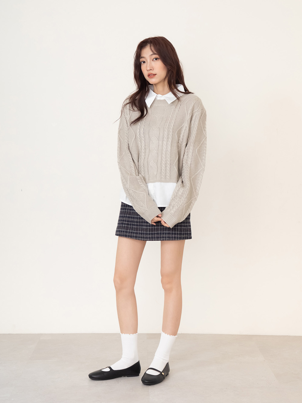 圓頭學院平底瑪莉珍娃娃鞋 黑色