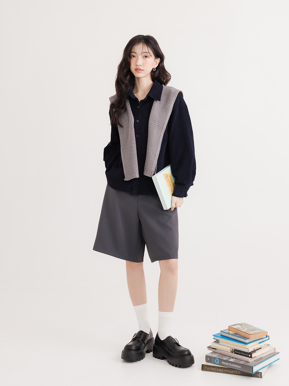 海拔進化超輕感厚底樂福鞋 黑色