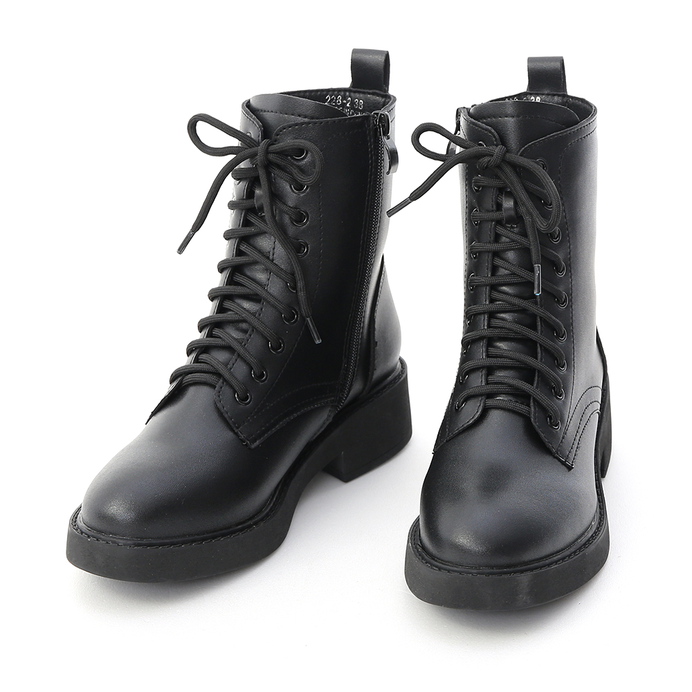 Chunky Combat Boots Black │ D+AF Official Online Shop