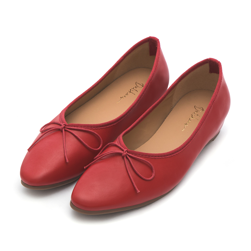 Classic Bow Ballet Flats 紅