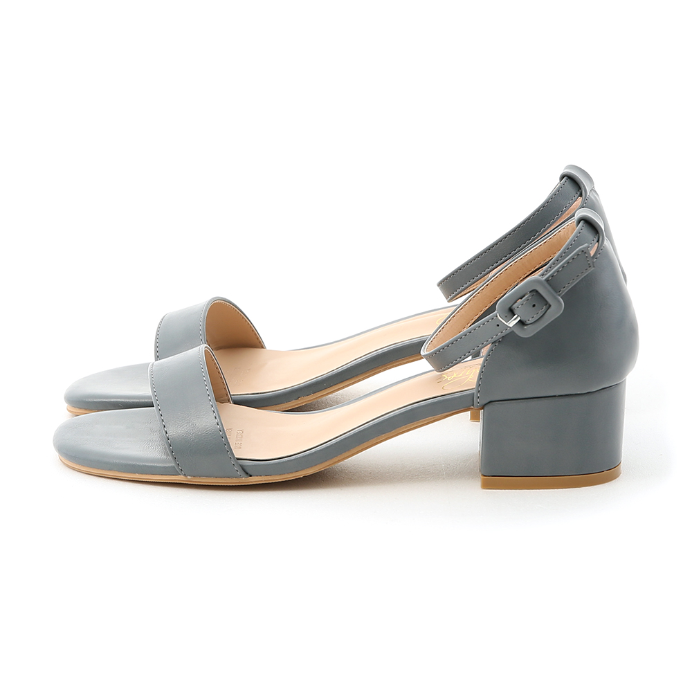 low block heel sandals blue