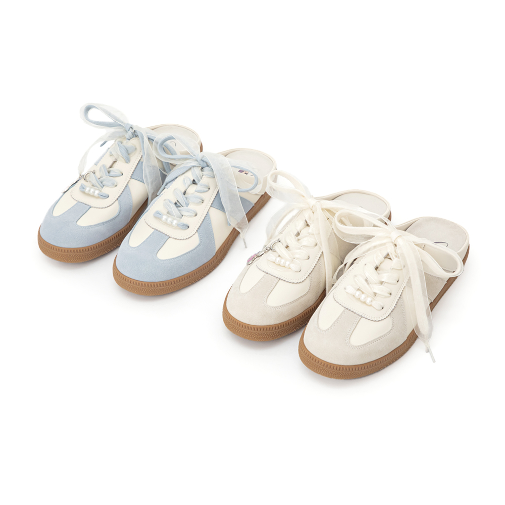 【Disney】牡蠣寶寶真皮德訓穆勒鞋 香草米