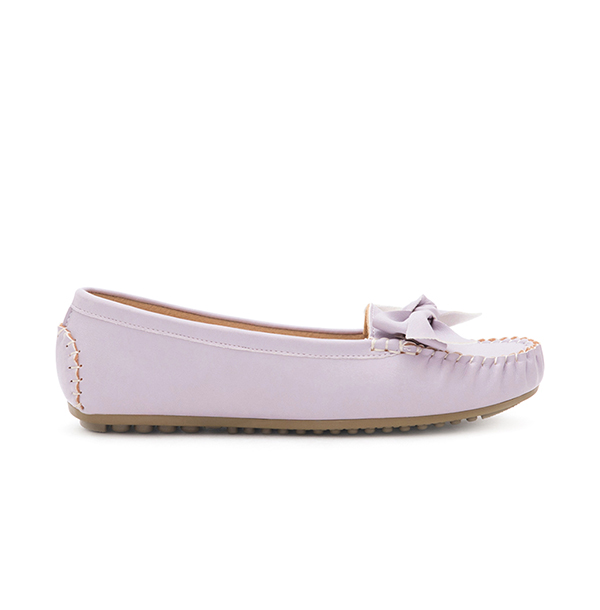 MIT Bow Moccasin Loafers Lavender