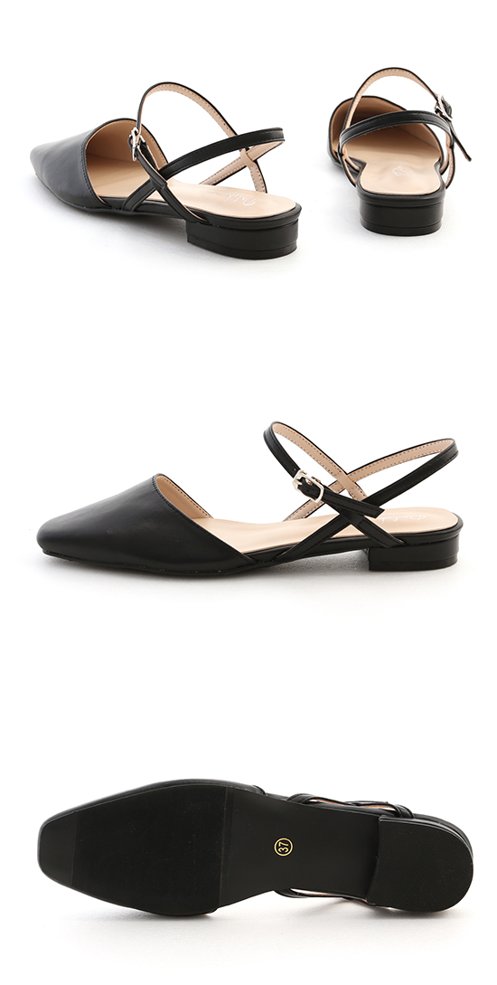 Elegant Flat Pumps Black