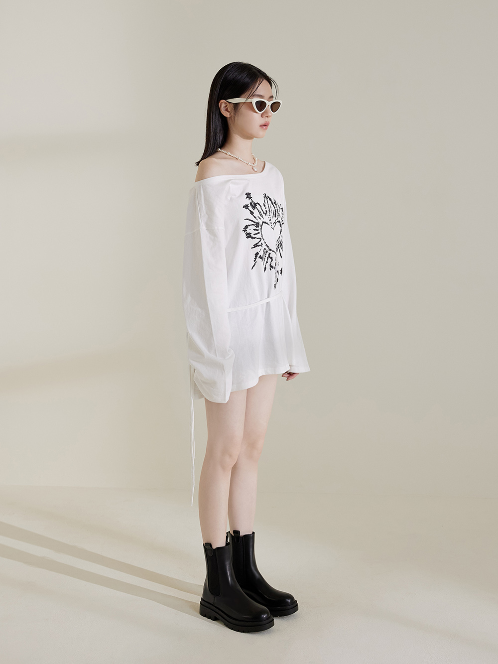 焦點時尚．加厚鞋底切爾西短靴 時尚黑