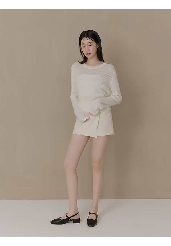 輕盈方頭4D氣墊後空低跟鞋 時尚黑