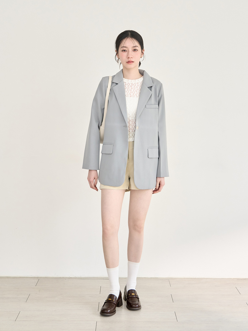 【真皮系列】親膚空氣棉小金葉樂福鞋 咖啡色