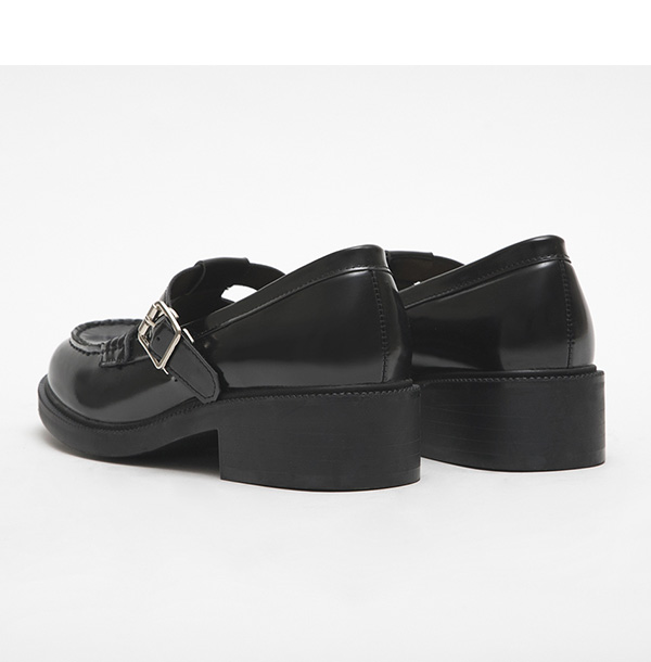 Vintage T-Bar Buckle Mary Jane Shoes Black