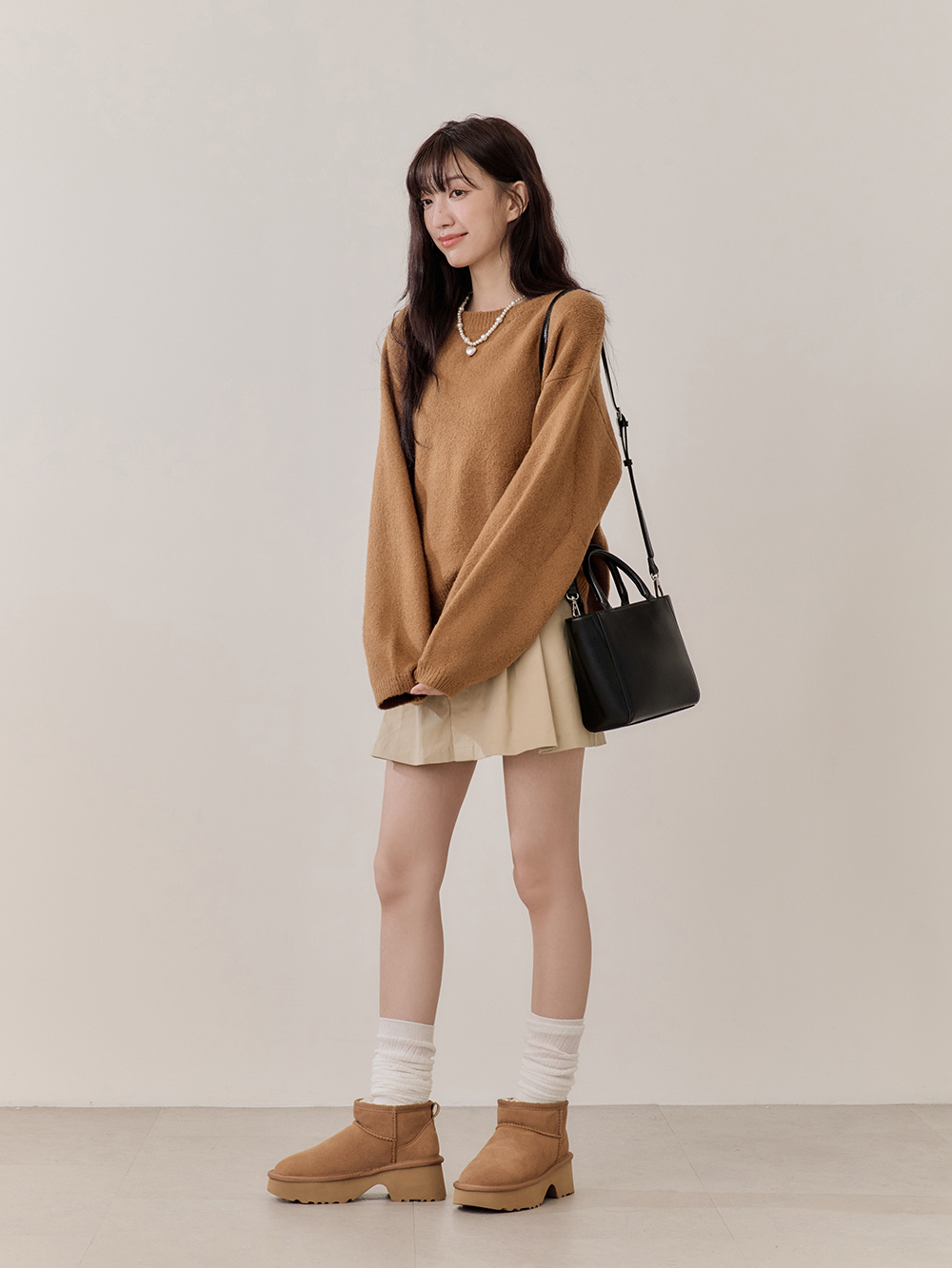 Pita寶藏女孩口袋包 黑