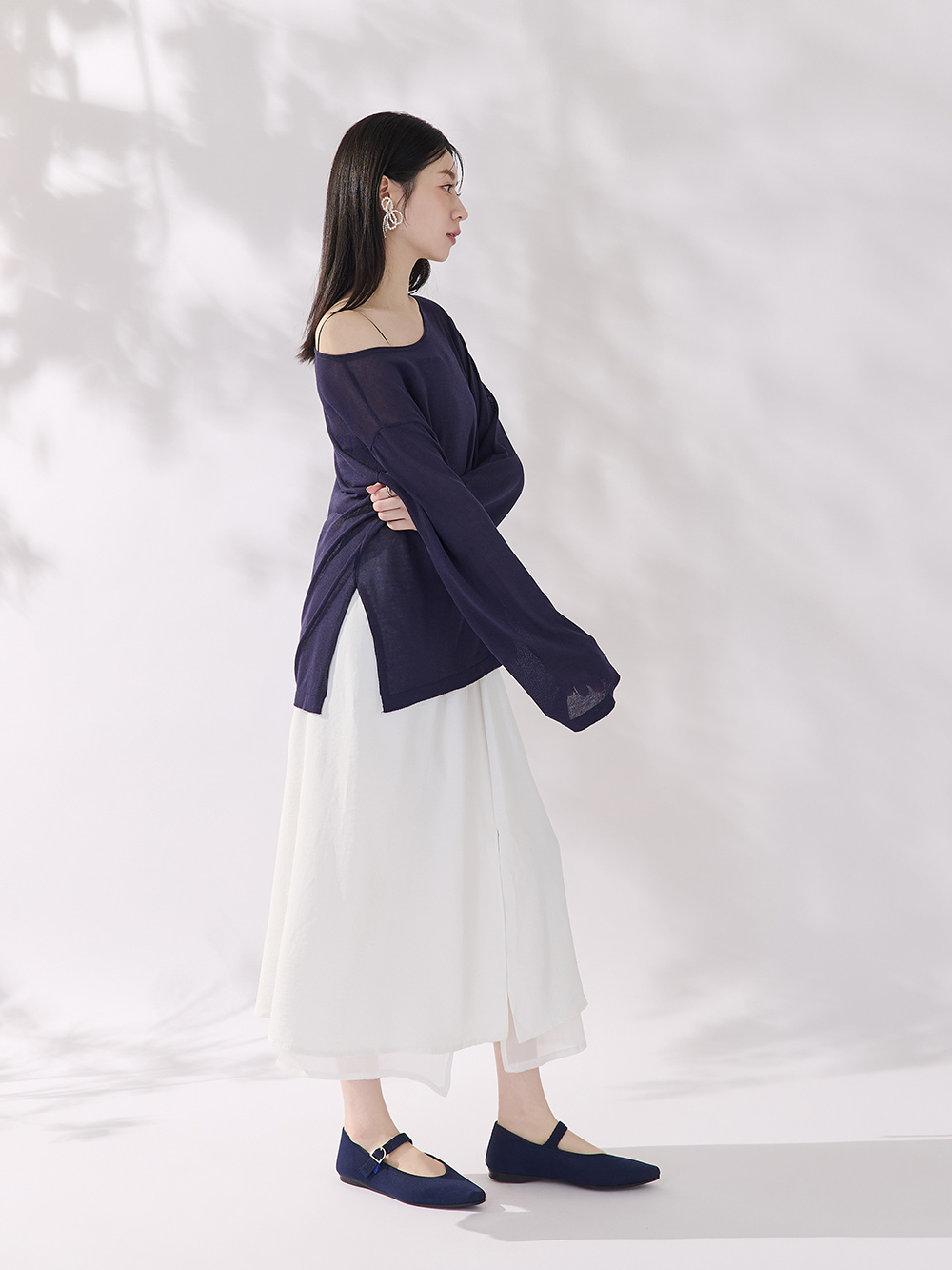 【3D零感雲織鞋】尖頭瑪莉珍鞋 皇家藍