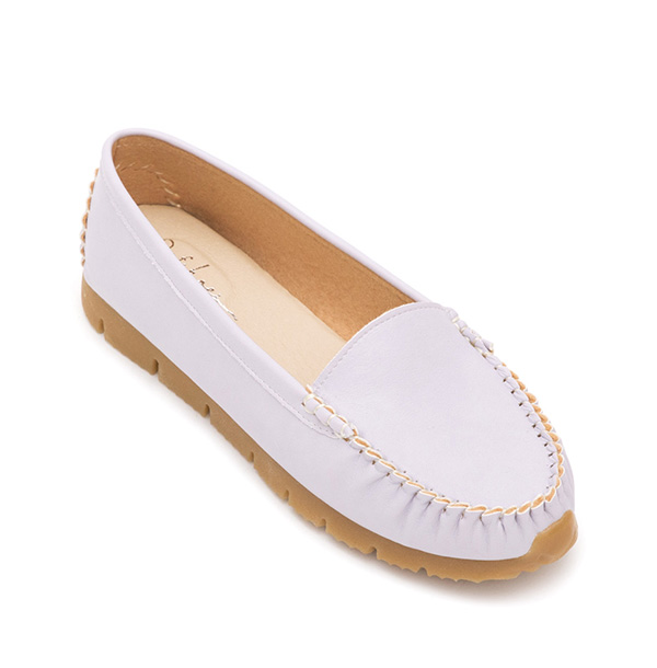 MIT Plain Platform Moccasins Lavender