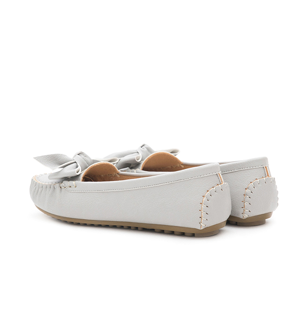 MIT Bow Moccasin Loafers Grey