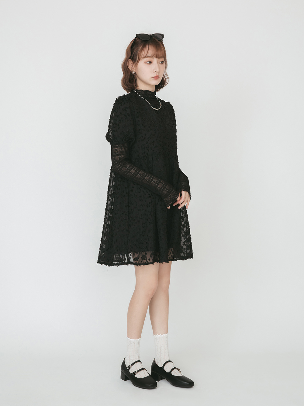 珍妮旋風．4D氣墊雙帶低跟瑪莉珍鞋 時尚黑